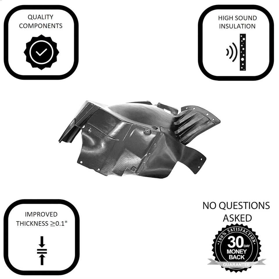 Front Left Driver Side Fender Liner For 2009-2017 Chevrolet Traverse GM1248208 - Image 2 of 4