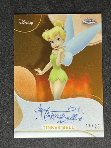 Tinker Bell [Red] #FA-5 2025 Topps Chrome Disney Facsimile Autograph card