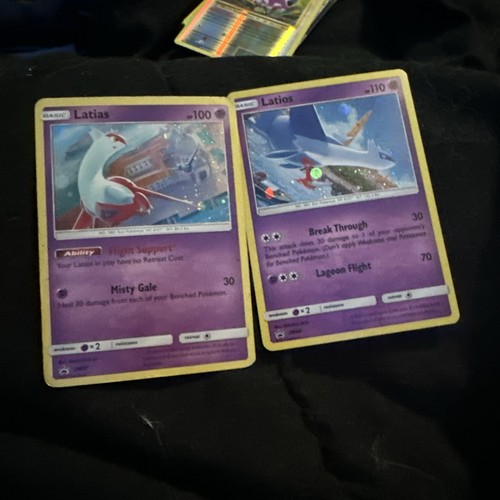 •x2 Set• Latios SM88 Latias SM87 (HP) Cosmos Sun & Moon: Black Star Promo 2017