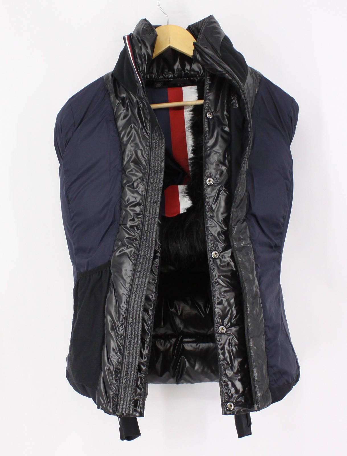 TOMMY HILFIGER ROSSIGNOL WOMENS SKI DOWN JACKET 40/L UK 12 JET BLACK RRP £695 IB image 5