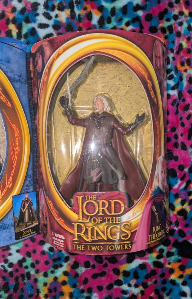 🔥 3 figuras de acción de El Señor de los Anillos ToyBiz Gollum, Eomer, Theoden nuevas en caja Foto 4 de 4