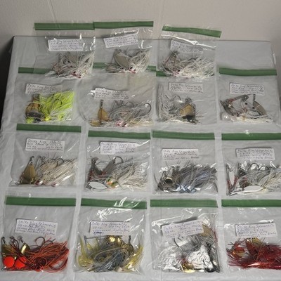 Lot Of 44 Strike King Spinnerbaits Fishing Assorted Colors Blades 3/8 Oz