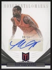 Marcus Camby 12-13 Momentum UMASS Minutemen Monumental Marks Blue AUTO 08/10