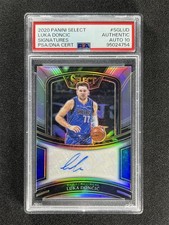 2020-21 Select Luka Doncic #SG-LUD Silver Signatures /49 PSA 10 Auto POP 2