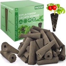 50 Pack Grow Sponges, Seed Pods Replacement for Hydroponic Indoor Garden System 0.34 per gallon