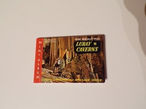 The Beautiful Caverns of Luray Mini Album 10 natural color views Dexter Press
