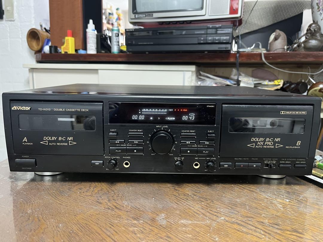Victor TD-W313 double cassette deck in working condition | eBay