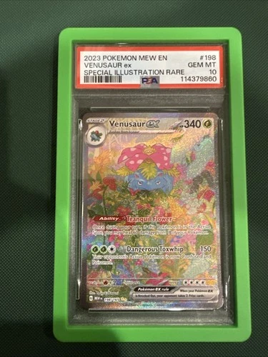 Pokémon Venusaur EX 198/165 Scarlet & Violet 151 PSA 10 Gem Mint!