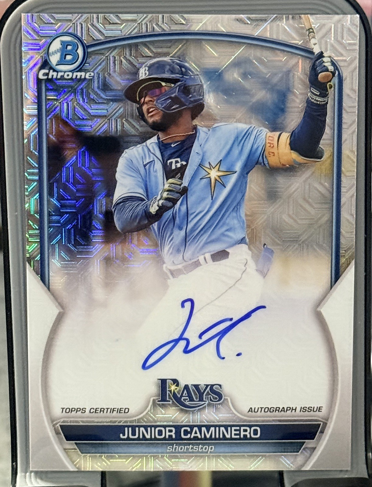 2023 Bowman - Chrome Prospect Mega Box Autographs Junior Caminero #BMA-JC  AU RC