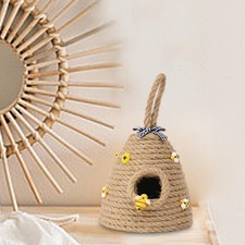 Beehive Hanging Ornament Bee Hive Decor with Lanyard Creative Craft Party Favors
