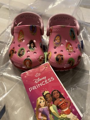 Crocs Toddler Girls' Disney Princess Classic Clogs 211194-90H Pink NWT