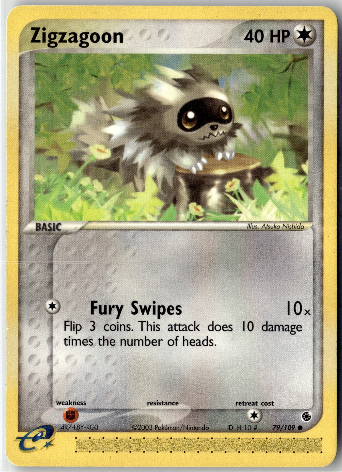 Zigzagoon Common Ruby and Sapphire 79/109 NM