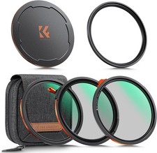 K F CONCEPT 67/72/77/72mm Magnetic Filter Kit CPL ND2-32 Black Mist 1/4 Filter