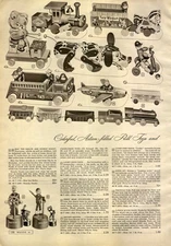 1952 PAPER AD Howdy Doody Thumb Puppet mechanical Pull toys Fisher Price