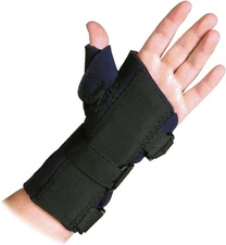 Trainer's Choice Wrist & Thumb Brace with Double Wrist and Thumb Stay, Left, Lar