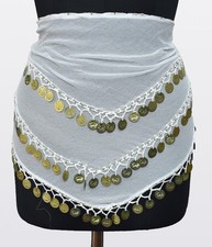 Hip Scarves Belly Dancing Wholesale Assorted Lot for Ladies GOLD COIN