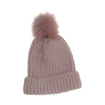 Hat Attack, Bommelmütze, Größe: ONE SIZE, Acryl/Kunstpelz/Polyester, Pink #3VS