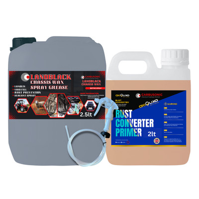Auto Rostbehandlungsset - Lanoblack Fett & Oxilixo Konverter 2L t
