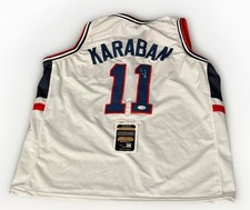 ALEX KARABAN signed (UCONN HUSKIES) custom basketball jersey JSA COA CK19723