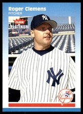 Roger Clemens 2002 Fleer Platinum #191 Yankees MLB READ FREE SHIP AutographDen