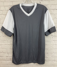 Augusta Sportswear 65378 Adult's 100% Polyester Soccer Jersey Grey White Small