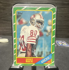 Topps 1986 Jerry Rice Rookie #161 San Francisco 49ers NFL Football Card. rookie card picture