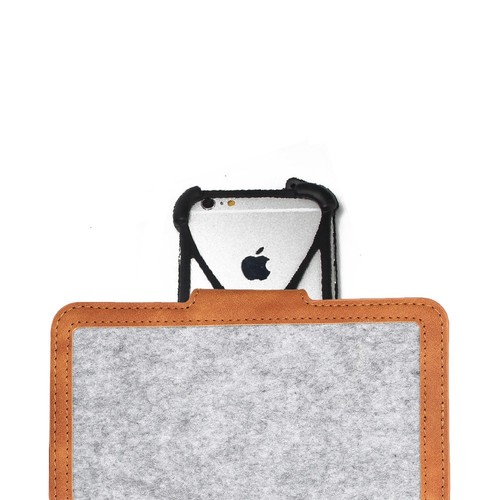 Felt Case for Sony Xperia 1 III Cover light grey - Bild 7 von 7