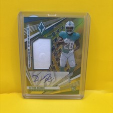 Devon Achane RC 2023 Panini Phoenix Rising Rookie Gold Helmet Auto 6/25 RPA