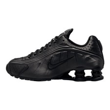 Nike Shox R4 Big Kids' Shoes CW2626-003, Black/Black/Bright Crimson/Black Size