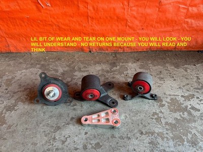 02-06 ACURA RSX - INNOVATIVE ENGINE MOUNTS MOTOR MOUNTS - RED INSERT - LIL WEAR