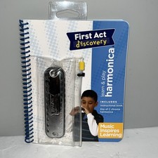 First Act Learn And Play With Chrome Harmonica UNUSED Key Of C Book 2008