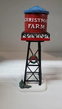 FG Square Christmas Farm Water Tower Village Decor