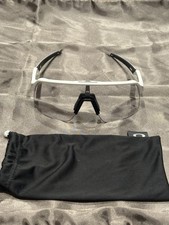 Oakley Radar EV Shield Cycling Sunglasses White Frame Clear Interchangeable Lens