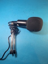 FIFINE TECHNOLOGY PODCAST RECORDING/STREAMING BLACK MICROPHONE w/STAND