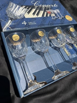 Vintage Italian Concerto Capri Liquor, 24% Lead Crystal, Set Of 4, Calici #5