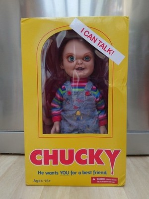 CHILD'S PLAY CHUCKY ''EVIL FACE'' CHUCKY 15'' Mega Scale Figur mit Sound (MEZCO)
