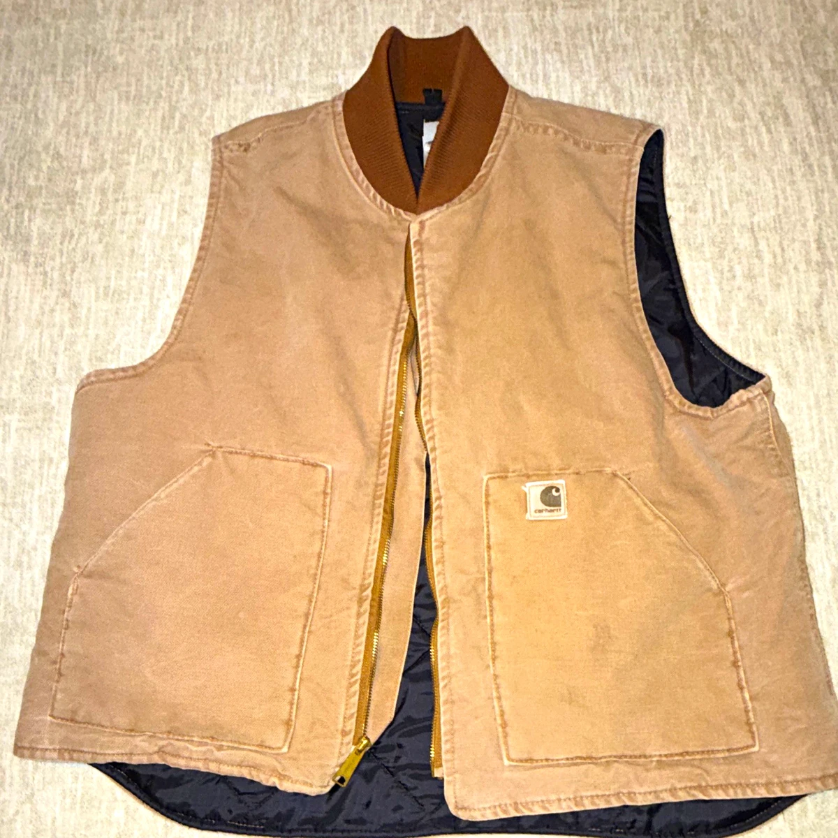 Carhartt Duck Vest In Men's Coats & Jackets for sale | eBay