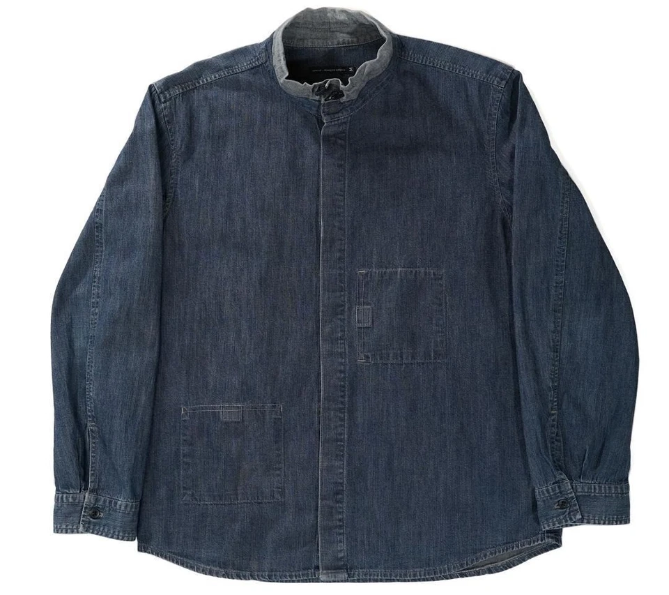 MARITHE FRANCOIS GIRBAUD Denim Shirt Size M Vintage Y2K Used - Image 2 of 4