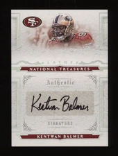 2008 Kentwan Balmer Playoff National Treasures Auto Rookie Rc #78/99 *NICE*