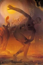 Salvador Dali : The Cosmic Athlete : Archival Art Print