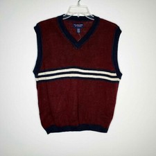 Roundtree Yorke NWT Mens Red Sweater Vest Size Large