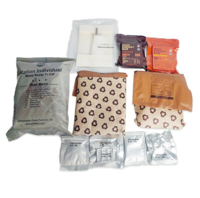 Chinese Light Weight 24 Hour Ration Pack MRE - New Style 2029 - Beef ...