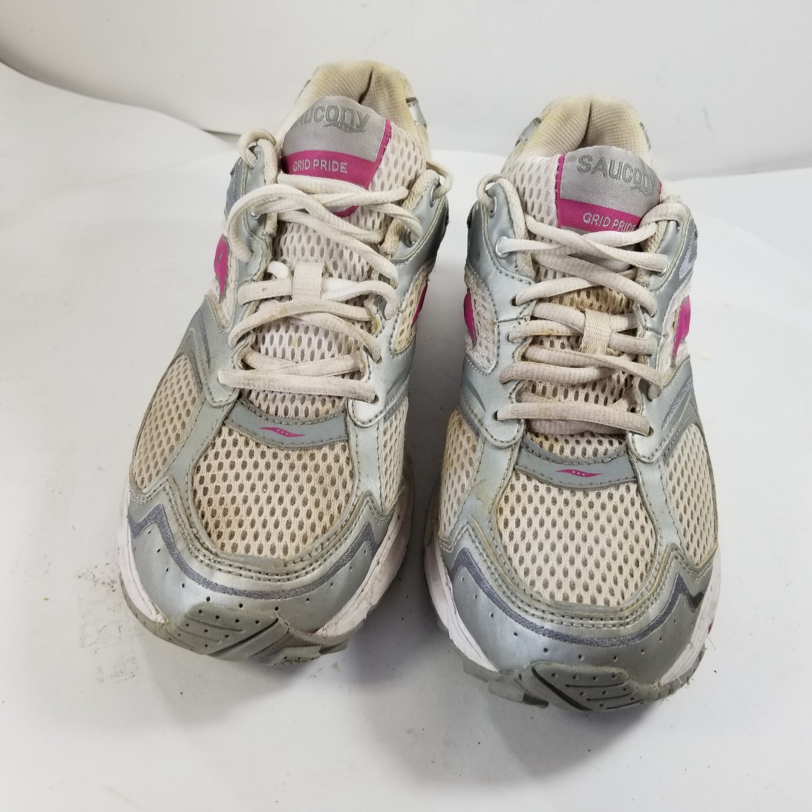 SAUCONY Women's Shoes Grid Pride Running Gray Silver Magenta Size 9.5 thumbnail 2