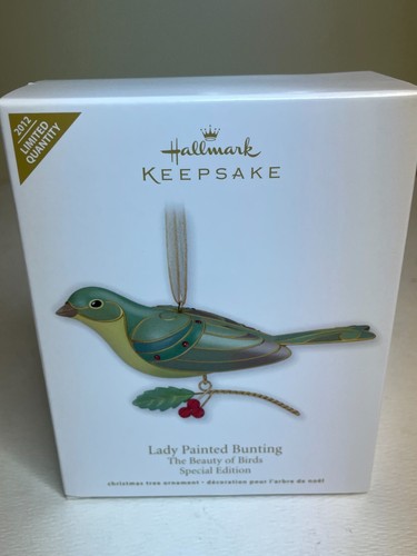 Hallmark ORNAMENT Schönheitsvogel Dame bemalt Jagd limitierte Auflage Ornament 2012