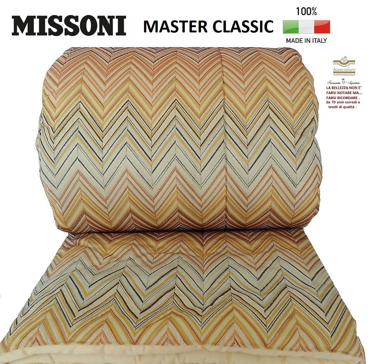 MISSONI Quilted Duvet Cover Embroidered 260 X 260 Double | eBay