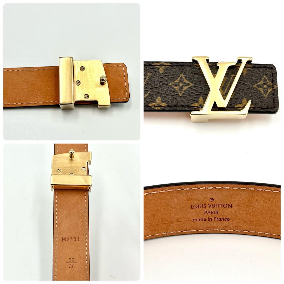 Louis Vuitton Belt Initial 25mm Monogram 75 30 M9781 Unisex