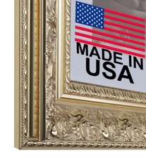 Custom Matted Picture Poster Frame  Mat 3-1/2" Silver Ornate 3348A4 16x20 24x36