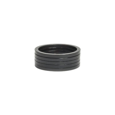 Wheels Manufacturing Aluminum Headset Spacer - 1-1/8'', 2.5mm, Black, 5-pack