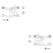 FEBI BILSTEIN Querlenkersatz links & rechts für Land Rover Discovery Sport L550
