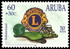 ARUBA B51 - Social Welafre Fund "Lions International" (pc11533)